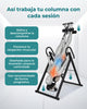 Tabla de inversión plegable con 4 posiciones y soporte lumbar