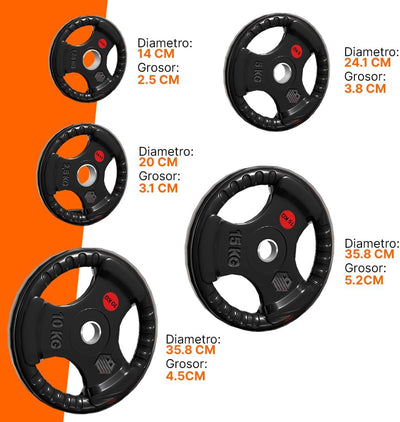 Combo de discos 30mm (40kg)