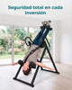 Tabla de inversión plegable con 4 posiciones y soporte lumbar