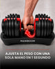 Mancuernas ajustables de 2 a 24 kg con selector de un clic